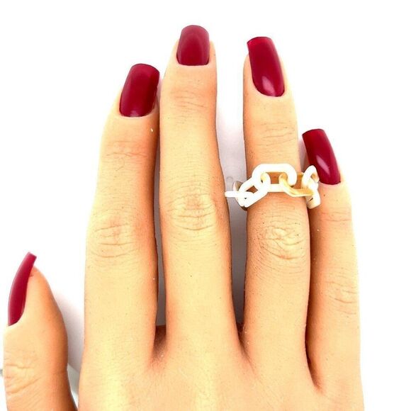 3 Chain Link Rings - Picture 5 of 6